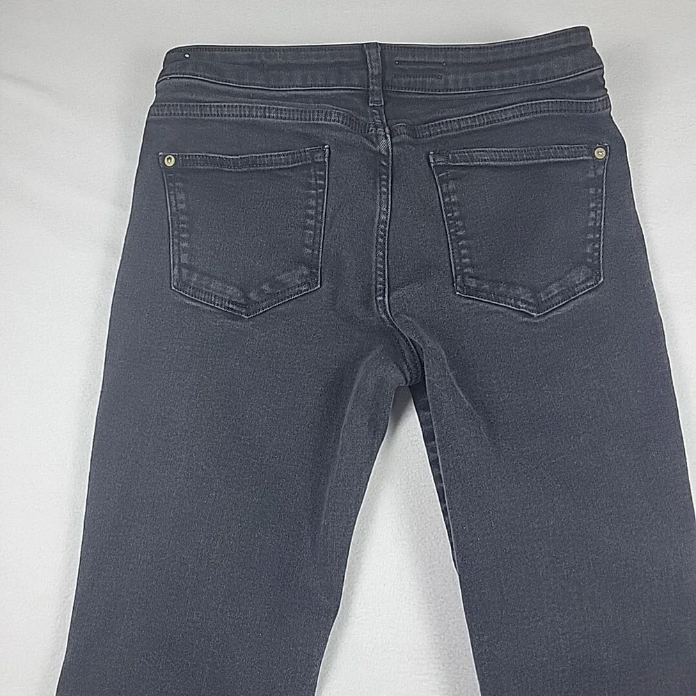 Pilcro Anthropologie Flare Jeans Women's‎ 31x27 Black Stretch Pockets